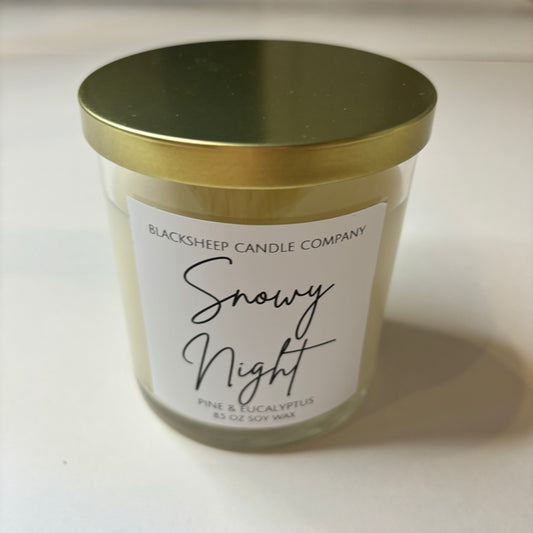 Snowy Night Candle